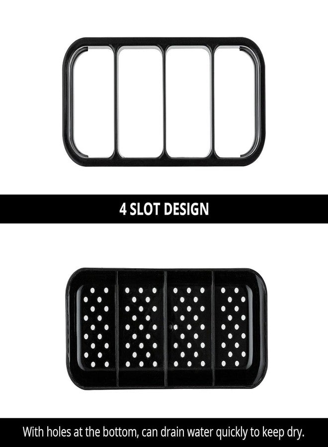 F4FIVE Stainless Steel Spoon Stand for Kitchen Countertop, Rustproof Cutlery Organizer for Spoons, Forks, Knives & Spatula, Durable Non-Slip Storage Rack (SILVER, Steel Spoon Stand) - Image 5